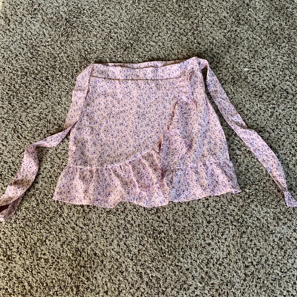 Boutique Pink Wrap Skirt